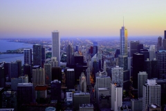 skyline-Chicago-sunset