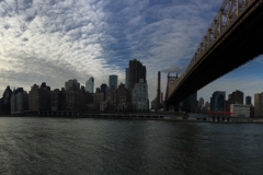 Blick auf Manhattan von Roosevelt Island