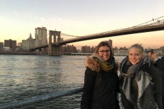 Aussicht auf die Brooklyn Bridge vom Brooklyn Park