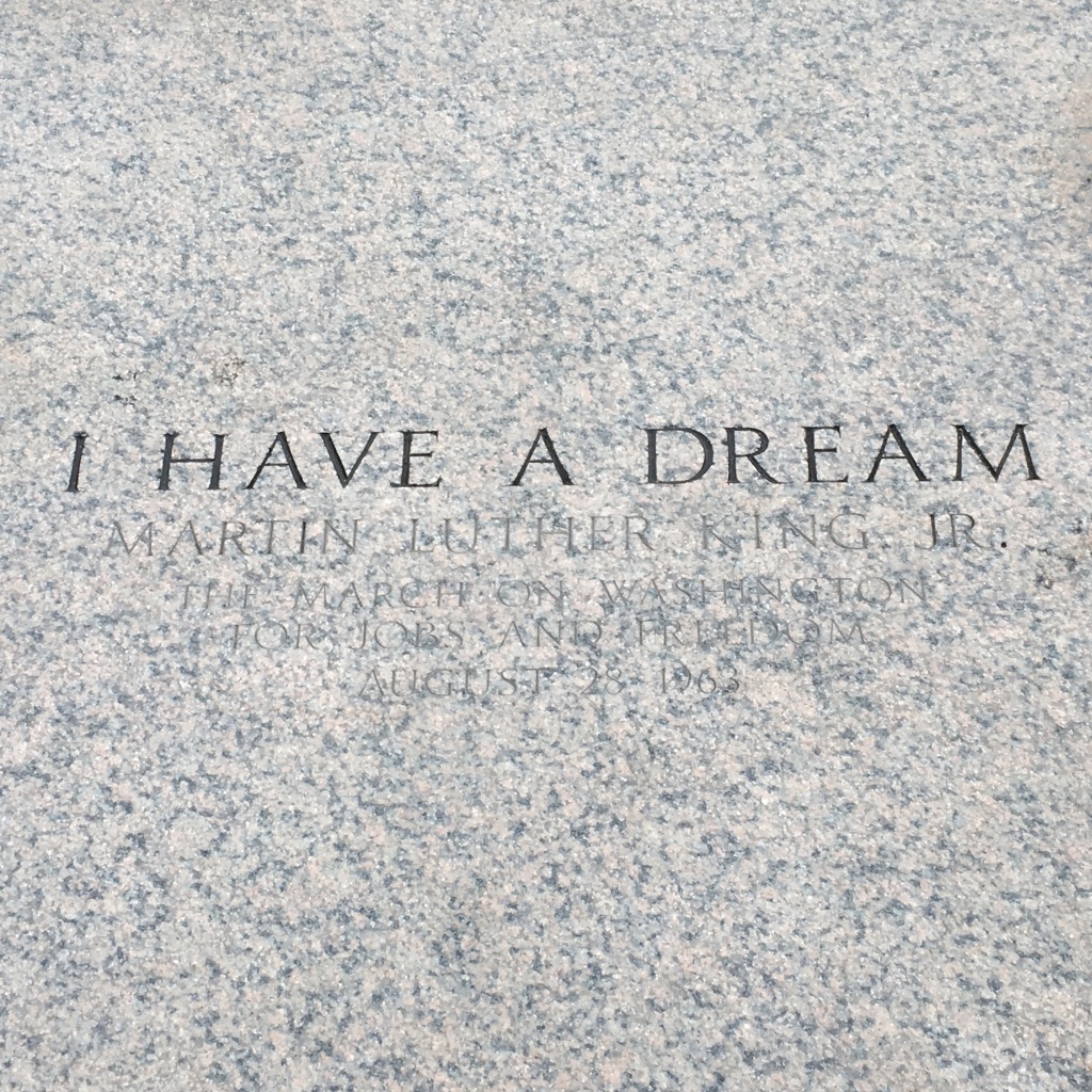 I Have a Dream - Standort von Martin Luther King während seiner berühmten Rede